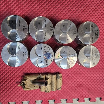 8 Pistons J&E, 3.795 Size, Flat top With Valve Reliefs, SET-H