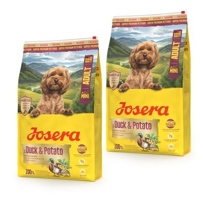 2 x 10 kg Josera MINI Adult Duck & Potato Trockenfutter für kleine Hunde