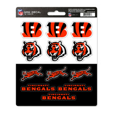 Cincinnati Bengals NFL Vinyl Die-Cut Sticker Set / Decal Sheet Fanmats