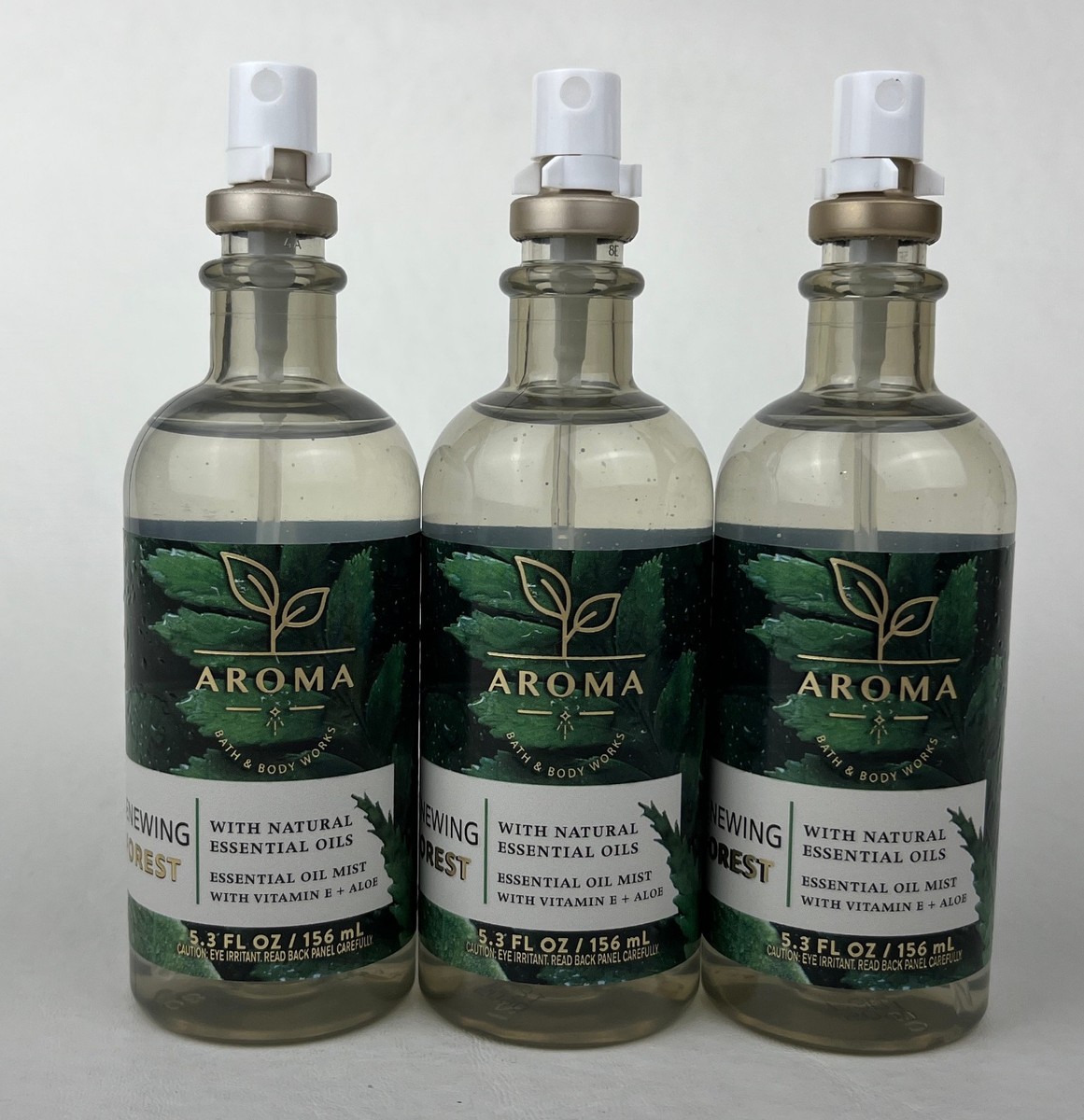 3 Bath & Body Works Aroma Renewing Forest With Natural Essential