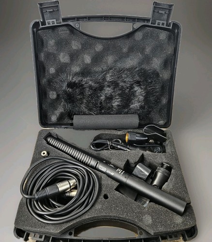 Vidpro XM-55 Condenser Shotgun Microphone Kit W/ Cords Case Clips MORE