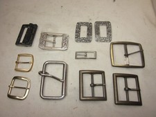 10 vintage belt buckles buckle clasps clasp lot mixed assortment