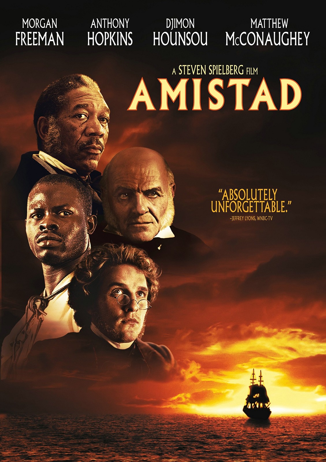 Amistad (DVD) Djimon Hounsou Matthew McConaughey Anthony Hopkins Morgan Freeman