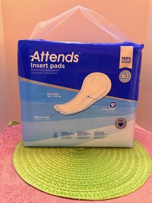 Attends Insert Pads Extra Heavy Absorbency length 16.5''/42 cm (36 count)