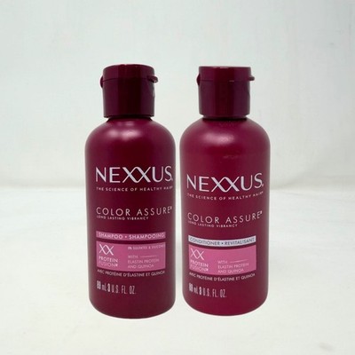 Nexxus Color Assure Vibrancy Shampoo & Conditioner Travel SIze Set, 3oz ea 2Pack