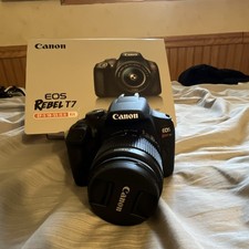 Canon EOS Rebel T7 Digital SLR Camera 24.1MP 3x Zoom 18-55mm Lens Kit Black