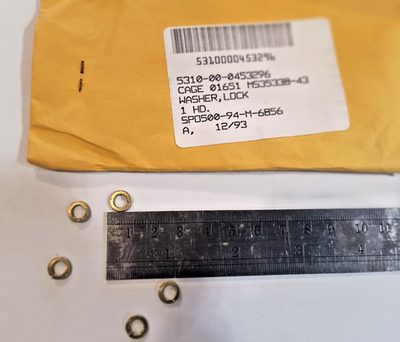 #ad Washer 200 Pack Mil Spec MS35338 43 Military for Screw Bolt Hardware USA New $13.90