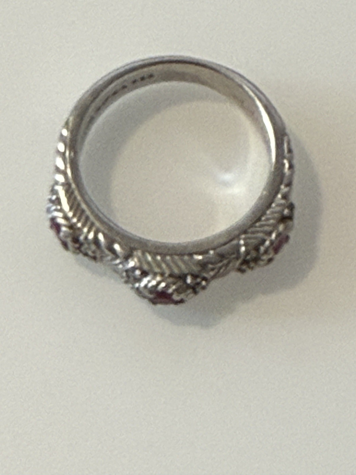 Sterling Silver Judith Ripka Stackable Ruby Band … - image 8