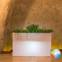 Deko Lampe Rgb Led Batterie Aus Harz Leuchte FÜR Garten Beleuchtung Flowerpot