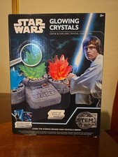 STAR WARS Glowing Crystals, Crystal Growing Kit with Light Up Display Stand