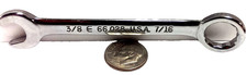 EASCO Tools 3/8" x 7/16" Midget Combo wrench Alloy 66028 *Made In The USA*