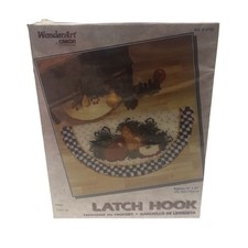Fruit Decorative Rug Latch Hook Kit Wonder Art By Caron Checkerboard New 4782
