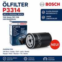 ÖLfilter VW Bora Caddy Golf Jetta Beetle Passat Polo Sharan T5, Vento P3314 Neu!