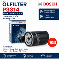 Ölfilter VW Bora Caddy Golf Jetta Beetle Passat Polo Sharan T5, Vento P3314 NEU!