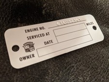 1961 1962 1963 1964 65 Cadillac Service Tag Oil Change Body Number Plate Engine 1961 1962 1963 1964 65 Cadillac Service Tag Oil Change Body Number Plate Engine