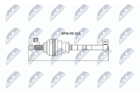 NTY NPW-RE-011 Antriebswelle Vorne Links FüR Renault
