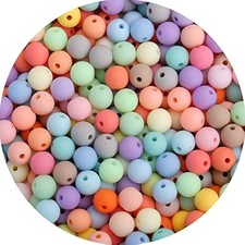 1000PCs 6MM Matte Mix Colors Acrylic Round Beads, Frosted Round Acryli