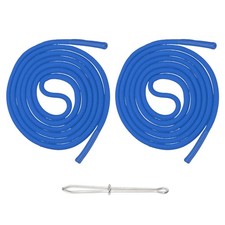 2pcs 53 Inch Drawstring Cords Hoodie String with Easy Threader Sapphire Blue