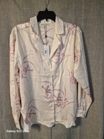 Lily and Lionel Lillibet Large Floral Print Shirt In Cream Size UK 8 Brand New