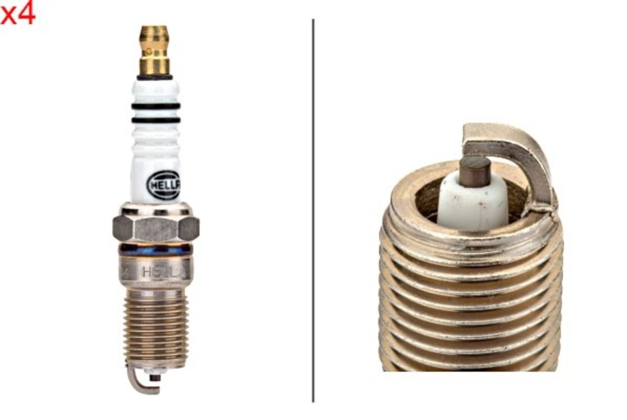 HELLA 4x Spark Plugs For FORD Escort 81 95 IV V VI VII PROTON FORD USA