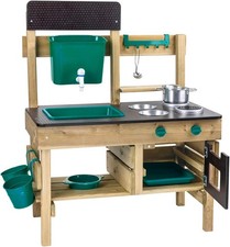 Hape Wooden Outdoor Kitchen Mud Kitchen Playset Toddler Ages 3 