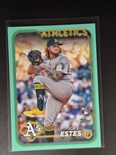 2024 Topps Update Joey Estes Rookie Aqua #US130 Oakland Athletics