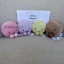 Jellycat Amuseables Macaron - Mia May Max Mona - Authentic - BNWT - Fast Ship