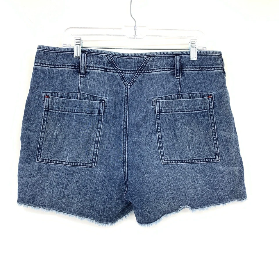 Pantalones Cortos Anthropologie Pilcro The Wanderer Denim Corte Para Mujer Talla 32 Botón Mosca Foto 2 de 4