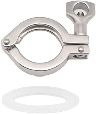 Beduan 2" Sanitary Tri Clamp 304 Stainless Steel Single Pin Heavy Duty Tri Clamp
