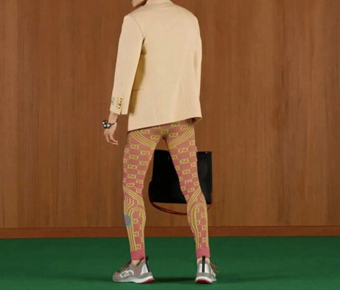 Blazer monopetto Gucci con toppa logo taglia IT 44