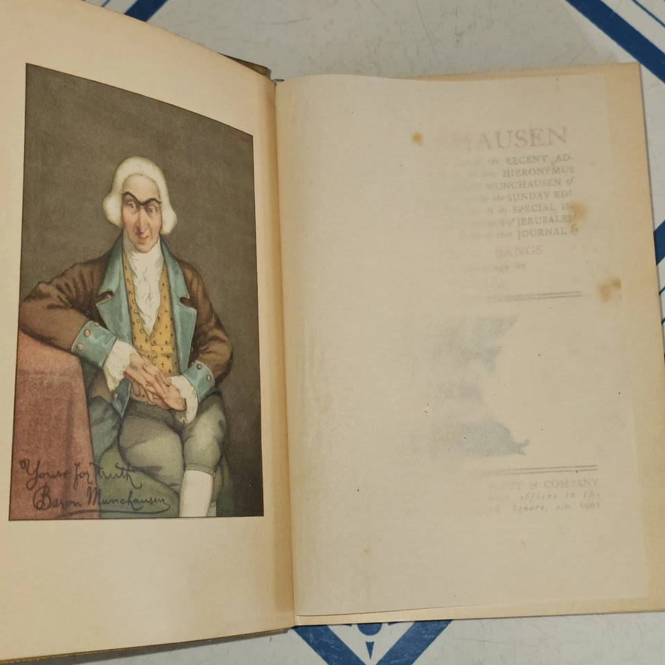 Historic Humor, 1901, Mr. Munchausen John Kendrick Bangs, 1st Edition Illus. - Image 4 of 4