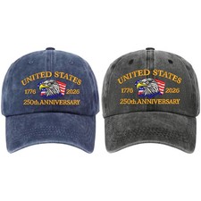 250th Anniversary Cap America Baseball Cap 1776-2026 Gift for Dad