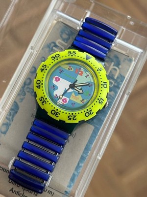 Swatch Scuba 200 Over The Wave￼(SDN105) Uhr Armbanduhr