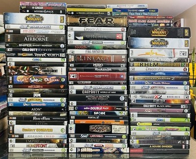 Huge Lot Of 85 PC DVD ROM Games : Skyrim, Sims, Fallout, Doom, Assassin s Creed