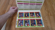 Michael Jordan McDonalds Promo Card Set UNCUT SHEET NBA Chicago Bulls 1990 NM
