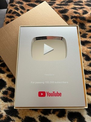 未開封 YouTube 銀の盾 Silver Play Button YouTube Silver Play Button - Highest Quality Reproduction | eBay