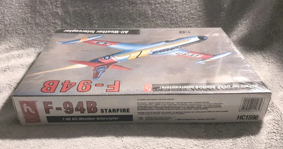 Hobby Craft Lockheed F-94B Starfire 1992 kit escala 1:48 #HC1598 sellado vintage Foto 4 de 4