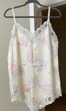 Vintage 80's Cinema Etoile Chemise Lingerie Pink Floral Princess Women's Medium