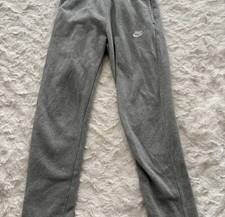Nike boys Gray Fleece Jogger Pants Size S Drawstring Elastic Waist