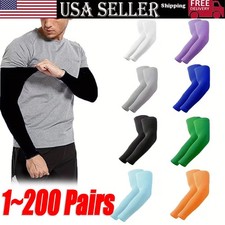 200 Pairs Cooling Arm Sleeves Cover UV Sun Protection Outdoor Sports Basketball