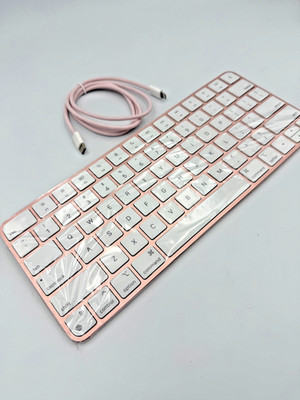 NEW Genuine Apple magic keyboard for Macs Pink A2450 w/ Cable | eBay