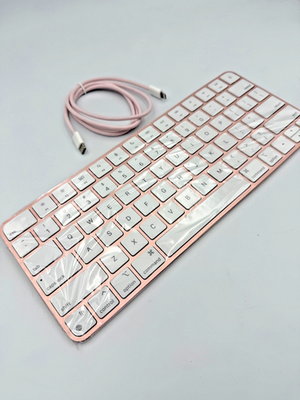 NEW Genuine Apple magic keyboard for Macs Pink A2450 w/ Cable | eBay