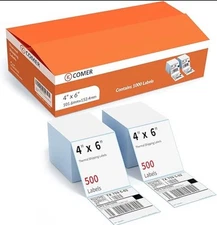 4”x6” Thermal Shipping Labels (2 Stacks, 1000 Labels) For K Comer MUNBYN, Rollo