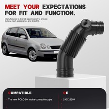 Ansaugschlauch Rohr für VW POLO 6R Skoda Seat IBIZA IV 1.2L 5J0129684 Saugrohr