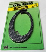 Hy-Ko avg 4.5" House Number 0 Black Hammered Aluminum "0"  Part DC-5/0