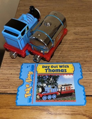 DAY OUT WITH THOMAS ! THOMAS FRIENDS TRAIN TAKE ALONG N PLAY Diecast ! CHROME !