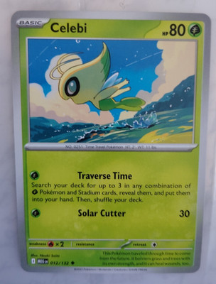 Celebi 012/132 Mega Evolutions Near Mint Pokemon Card