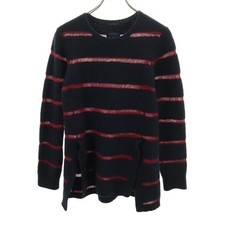 REGULATION yohji yamamoto Border Pattern Long sleeve knit 2 Navy Men's