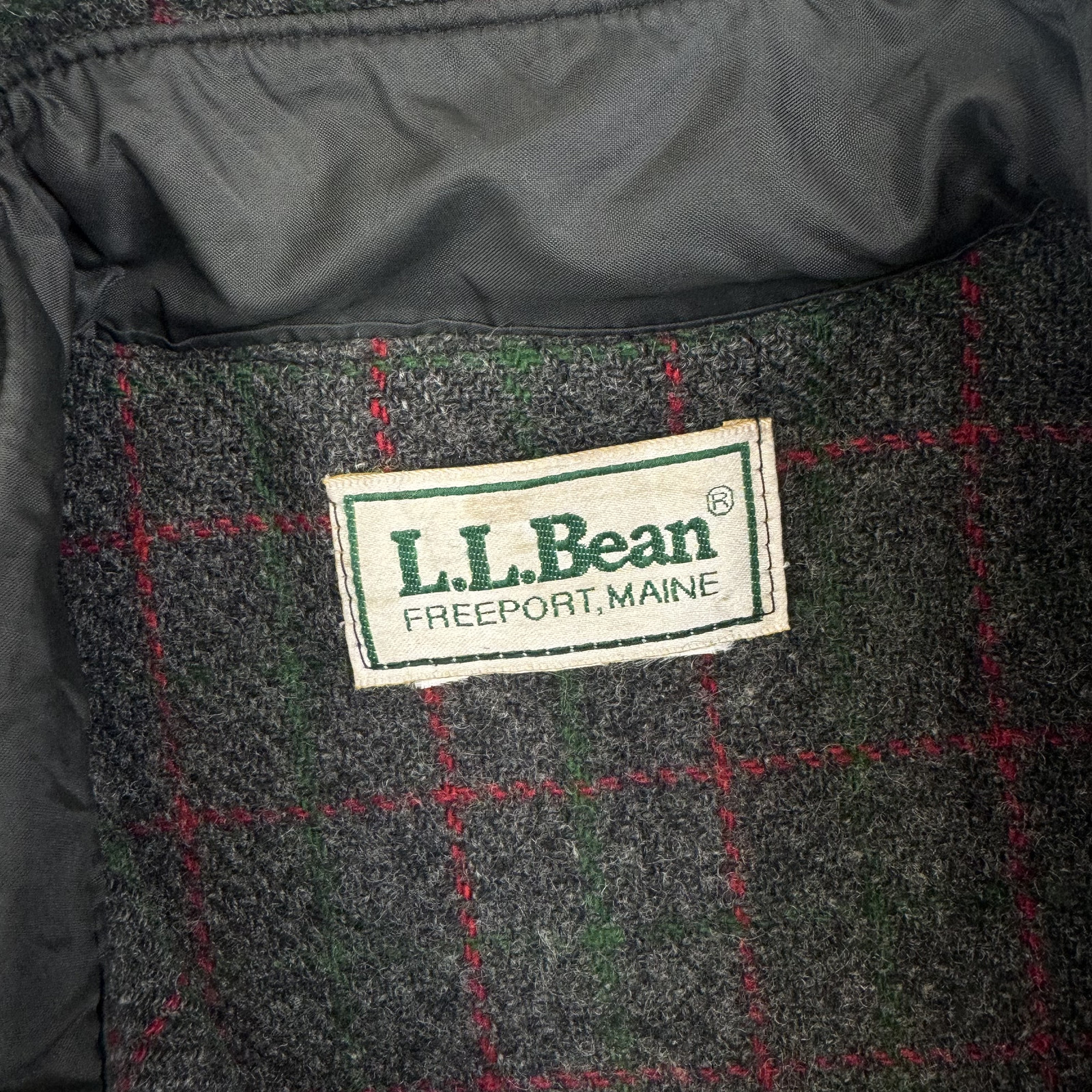 L.L. Bean Men's Large 90's Wool Field Ranch Gore Windstopper Jacket Rare image 4