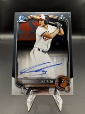2025 Bowman Draft #CPA-II Ike Irish Chrome Prospect Autographs